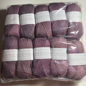 10 Skeins West Yorkshire Spinners Illustrious Heather Wool & Alpaca #906